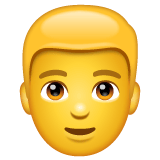 Whatsapp design of the person: blond hair emoji verson:2.23.2.72