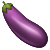Whatsapp design of the eggplant emoji verson:2.23.2.72