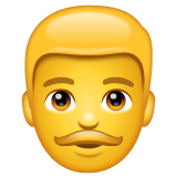 Whatsapp design of the man emoji verson:2.23.2.72