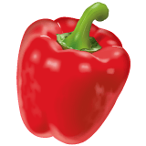 Whatsapp design of the bell pepper emoji verson:2.23.2.72