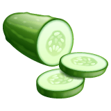 Whatsapp design of the cucumber emoji verson:2.23.2.72