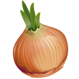 Whatsapp design of the onion emoji verson:2.23.2.72