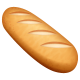 Whatsapp design of the baguette bread emoji verson:2.23.2.72