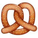 Whatsapp design of the pretzel emoji verson:2.23.2.72