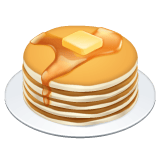 Whatsapp design of the pancakes emoji verson:2.23.2.72