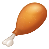 Whatsapp design of the poultry leg emoji verson:2.23.2.72