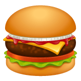 Whatsapp design of the hamburger emoji verson:2.23.2.72