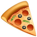 Whatsapp design of the pizza emoji verson:2.23.2.72