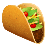 Whatsapp design of the taco emoji verson:2.23.2.72