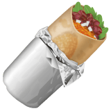 Whatsapp design of the burrito emoji verson:2.23.2.72