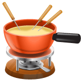 Whatsapp design of the fondue emoji verson:2.23.2.72