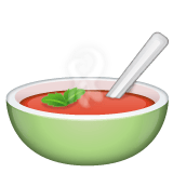 Whatsapp design of the bowl with spoon emoji verson:2.23.2.72