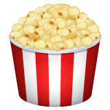 Whatsapp design of the popcorn emoji verson:2.23.2.72