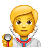 Whatsapp design of the health worker emoji verson:2.23.2.72