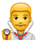 Whatsapp design of the man health worker emoji verson:2.23.2.72