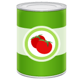 Whatsapp design of the canned food emoji verson:2.23.2.72
