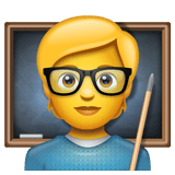 Whatsapp design of the teacher emoji verson:2.23.2.72