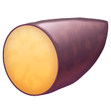 Whatsapp design of the roasted sweet potato emoji verson:2.23.2.72