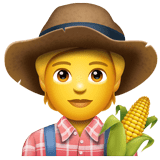 Whatsapp design of the farmer emoji verson:2.23.2.72