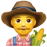 Whatsapp design of the man farmer emoji verson:2.23.2.72