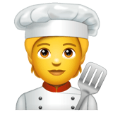 Whatsapp design of the cook emoji verson:2.23.2.72
