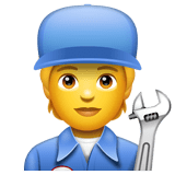 Whatsapp design of the mechanic emoji verson:2.23.2.72