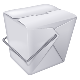 Whatsapp design of the takeout box emoji verson:2.23.2.72