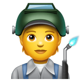 Whatsapp design of the factory worker emoji verson:2.23.2.72