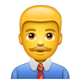 Whatsapp design of the man office worker emoji verson:2.23.2.72