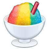 Whatsapp design of the shaved ice emoji verson:2.23.2.72