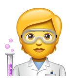 Whatsapp design of the scientist emoji verson:2.23.2.72
