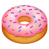 Whatsapp design of the doughnut emoji verson:2.23.2.72