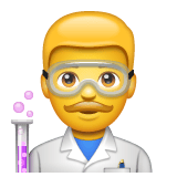 Whatsapp design of the man scientist emoji verson:2.23.2.72