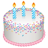 Whatsapp design of the birthday cake emoji verson:2.23.2.72
