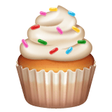 Whatsapp design of the cupcake emoji verson:2.23.2.72