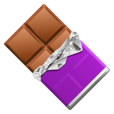 Whatsapp design of the chocolate bar emoji verson:2.23.2.72