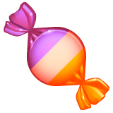 Whatsapp design of the candy emoji verson:2.23.2.72