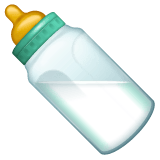 Whatsapp design of the baby bottle emoji verson:2.23.2.72