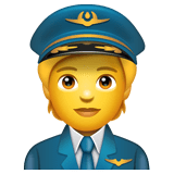 Whatsapp design of the pilot emoji verson:2.23.2.72
