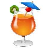 Whatsapp design of the tropical drink emoji verson:2.23.2.72
