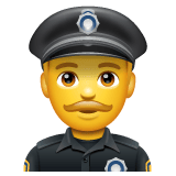 Whatsapp design of the police officer emoji verson:2.23.2.72