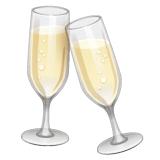 Whatsapp design of the clinking glasses emoji verson:2.23.2.72