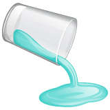 Whatsapp design of the pouring liquid emoji verson:2.23.2.72