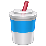Whatsapp design of the cup with straw emoji verson:2.23.2.72