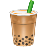 Whatsapp design of the bubble tea emoji verson:2.23.2.72