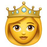 Whatsapp design of the princess emoji verson:2.23.2.72
