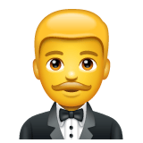 Whatsapp design of the man in tuxedo emoji verson:2.23.2.72