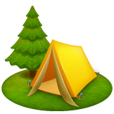 Whatsapp design of the camping emoji verson:2.23.2.72
