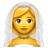 Whatsapp design of the woman with veil emoji verson:2.23.2.72