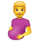 Whatsapp design of the pregnant man emoji verson:2.23.2.72